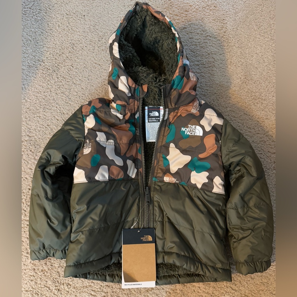 The North Face Baby Reversible Mt Chimbo Full Zip Hooded Insulated Jacket